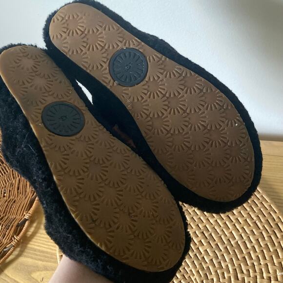 Ugg Oh Yeah Sherpa Black Slippers Women’s 10 - Picture 5 of 8